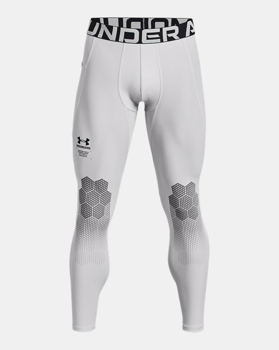 Men's UA HeatGear® ArmourPrint Leggings in Gray image number 5